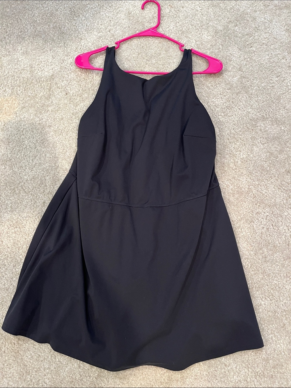 all in motion Black Sleeveless Fit-and-Flare Mini Dress/Skort XXL